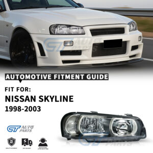 bnr34 gtr r34 oe style headlights for 1998 2001 nissan skyline r34 gtt gtr