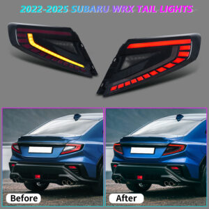 v4 smoke red led dynamic taillights for 22 25 subaru wrx vb tail lights