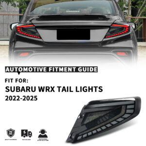 v4 smoke white led dynamic taillights for 22 25 subaru wrx vb tail lights