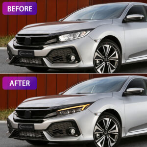 tri led projector led dynamic headlights for 16 21 honda civic fk7 fk8 fc1 head lights