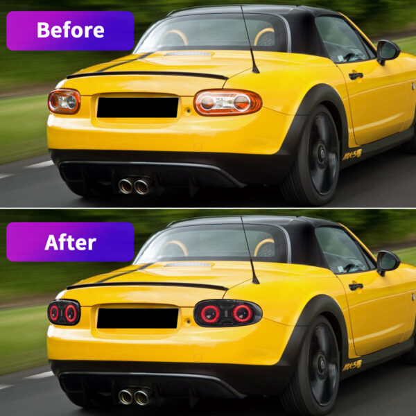 smoke full led sequential indicators tail lights for 05 15 mazda mx5 nc taillights