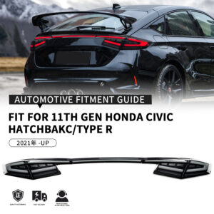elite series 3d full led sequential taillights for 21 24 honda civic type r fl1 fl5 tail lights