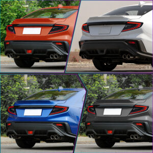 v4 smoke red led dynamic taillights for 22 25 subaru wrx vb tail lights