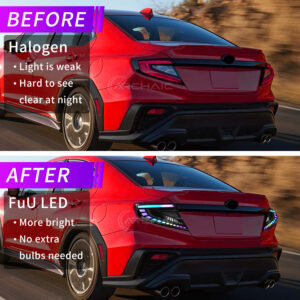 v4 rgb led dynamic taillights for 22 25 subaru wrx vb tail lights