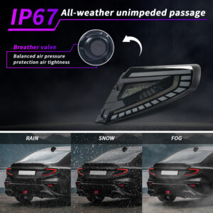 v4 smoke white led dynamic taillights for 22 25 subaru wrx vb tail lights