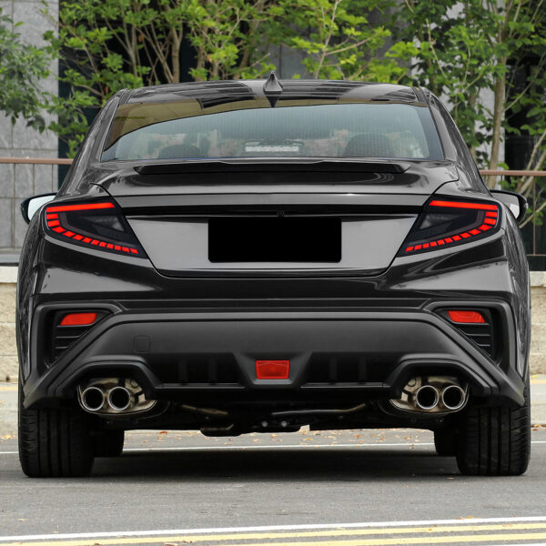 v4 smoke red led dynamic taillights for 22 25 subaru wrx vb tail lights
